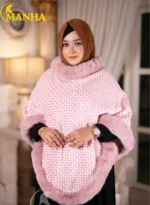 Cream Luxury Poncho Shal (2)