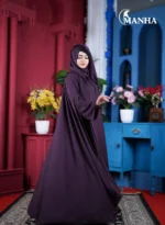 Elegant Dark purple Eti Abaya