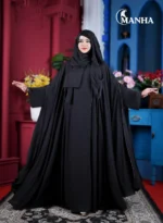 Jet Black Elegant Eti Abaya