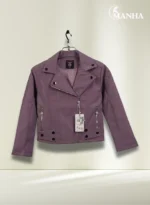 Lavender Purple Lady Bike Jacket