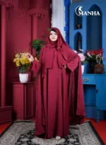 Maroon Full-Flare Eti Abaya (3)