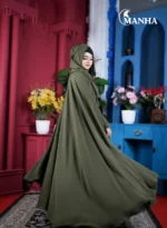 Olive Green Premium Eti Abaya