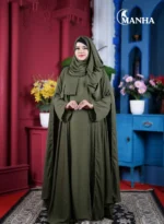 Olive Green Premium Eti Abaya