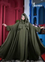 Olive Green Premium Eti Abaya