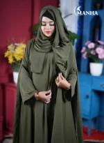 Olive Green Premium Eti Abaya