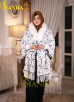 Snow White Luxury Poncho Shal