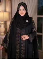 Black Shehjadi Abaya