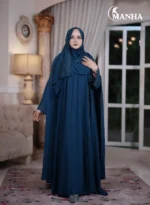Deep Teal Eti Abaya Version-2