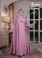 Dusty Rose Premium Eti Abaya Version -2