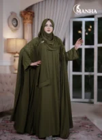 Olive Green Eti Abaya Version-2 (2)