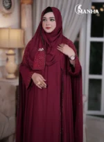 Royal Maroon Eti Abaya Version-2